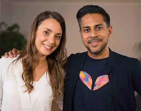 Vishen Lakhiani e Cecilia Sardeo