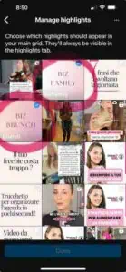 storie in evidenza nel feed instagram