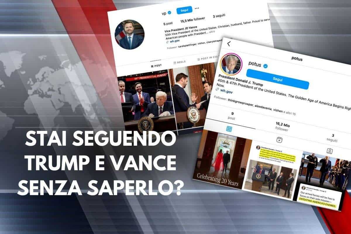 Stai seguendo Trump e - 1